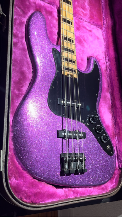 Baixo Jazz Precision Purple Sparkle 4 Cordas - Pinheiro Guitars