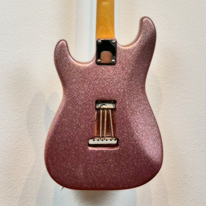 Guitarra Strato Pink Sparkle Blues Trio Pinheiro Guitars