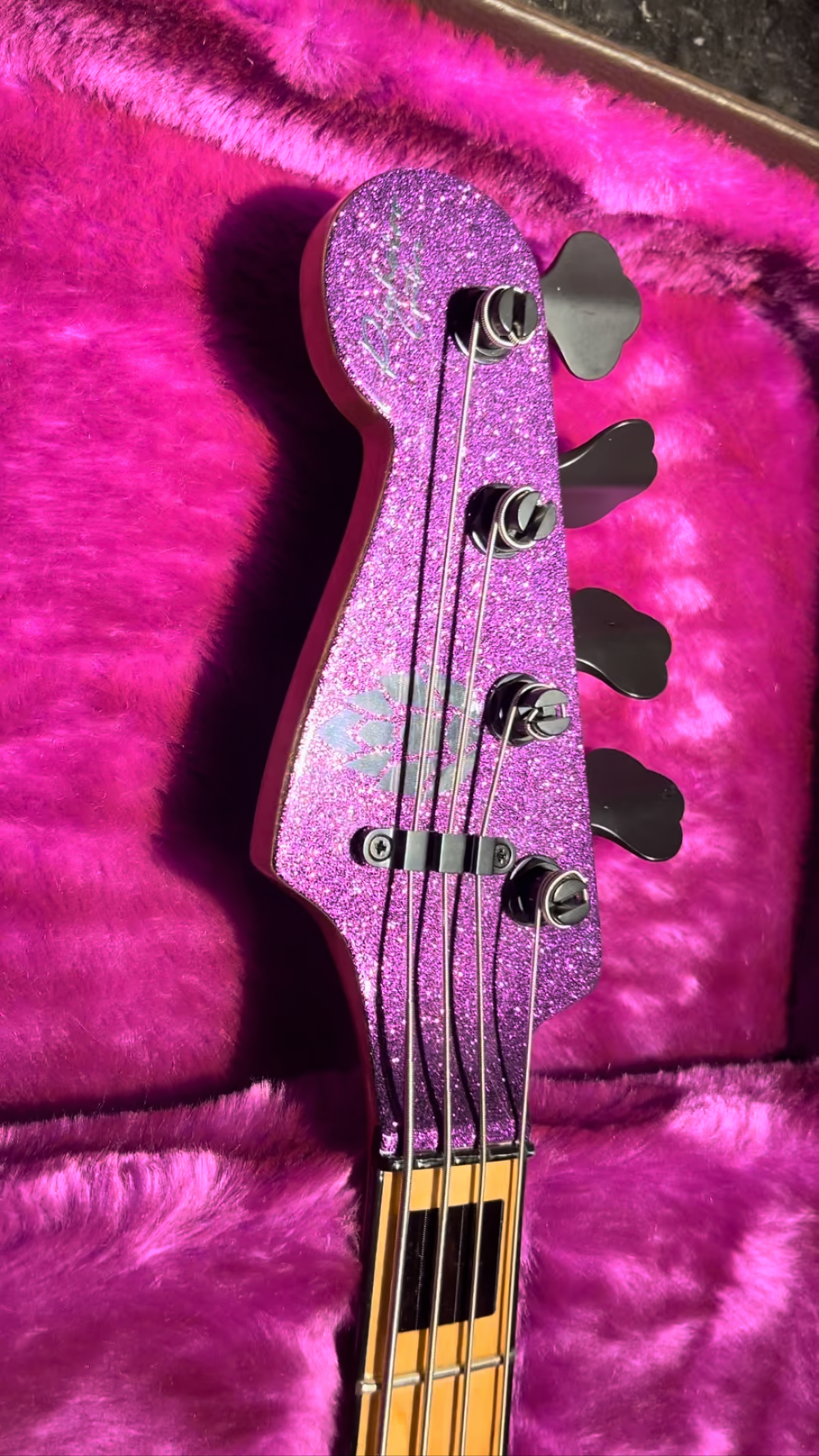 Baixo Jazz Precision Purple Sparkle 4 Cordas - Pinheiro Guitars