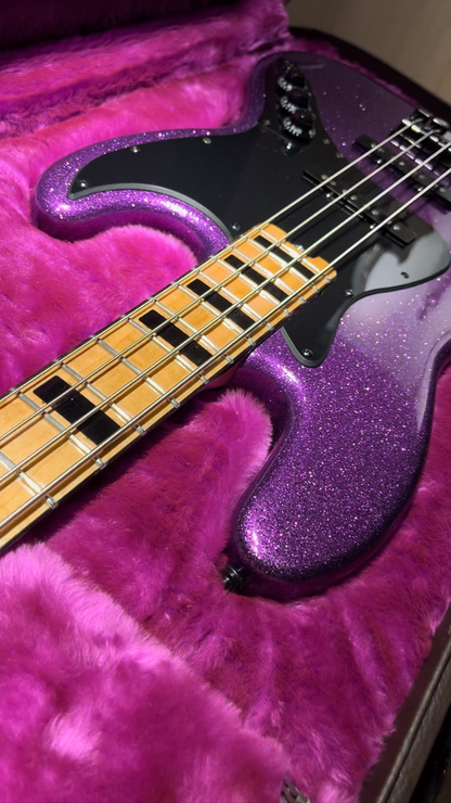 Baixo Jazz Precision Purple Sparkle 4 Cordas - Pinheiro Guitars