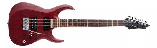 Guitarra Cort X100 OPBC Open Pore Black Cherry Powersound