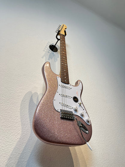 Guitarra Strato Pink Sparkle Blues Trio Pinheiro Guitars