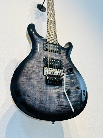 Guitarra PRS CU44FLE SE Floyd Rose Custom 24 Charcoal Burst - c/Bag - Semi Nova