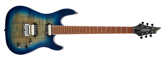 Guitarra Cort Captador Emg Kx300 Open Pore Cobalt Burst Opcb